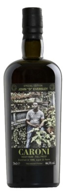 CARONI 22 years old - Aged rum - Vintage 1996 - John D. Employees 1st Rel - 66.50% Eversley - best price opinion good Bordeaux rum rare bottle