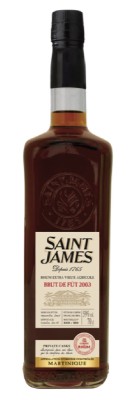 SAINT JAMES - 2003 Cask Brut - La Confrérie du Rhum - 59%