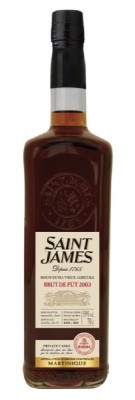 SAINT JAMES - 2003 Brut de Fût - La Confrérie du Rhum - 59%