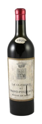 Château LA CLOSERIE DU GRAND POUJEAUX 1925