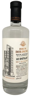 BOLOGNE - Rhum blanc - Brut de colonne - Le Distillat - 75,5 %