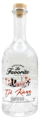 LA FAVORITE - Tjé Kann - Rhum Blanc 1 litre - Mise 2025 - 48%
