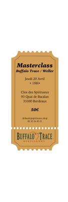 Dégustation Masterclass Buffalo Trace Clos des Spiritueux
