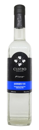 Cuatro Gallos - Pisco du Perou - Puro Quebranta - 40%