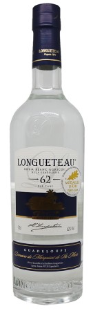 RHUM LONGUETEAU - Rhum Blanc - 62%  