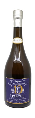 Pastis - Château des Creissauds - Cuvée Anniversaire 10 ans - Multi-Millésime 2013-2023 - Sans Coffret Bois - 45%