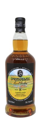 SPRINGBANK - 8 ans - Local Barley - Vintage 2016 - Bere Barley from High Ranachan Farm - Bottled 2024 - 58.1%