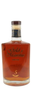 GOLD OF MAURITIUS - Rhum très vieux - Solera 5 Ans - 40%