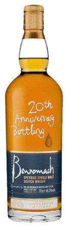 Whisky BENROMACH - 20th anniversary - Millésime 1998 - 56.2%   Bon avis achat au meilleur prix caviste bordeaux