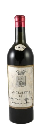 Château LA CLOSERIE DU GRAND POUJEAUX 1925