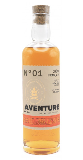 Bordeaux Distilling - Aventure n°1 - Rye Whisky Français - 4 ans - Fût de chêne français - Bio