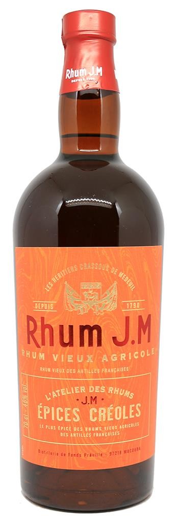 Rhum Arrangé ou Épicé-RHUM JM - Epices Créoles - 46% - Clos des Millésimes  : Achat vins, Caviste en ligne, vieux millésimes