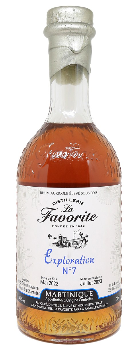 Rhum Agricole (pure cane juice)-LA FAVORITE - Exploration n°7 - 45% - Clos  des Millésimes - Rare wines and great vintages