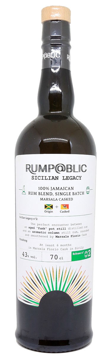 Rum of English tradition (RUM)-Rumpablic - Sicilian Legacy n°02 - Jamaïque  - 43% - Clos des Millésimes - Rare wines and great vintages