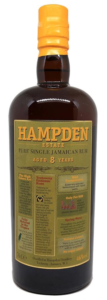 Rhum Hampden 8 ans - Jamaïque 46°