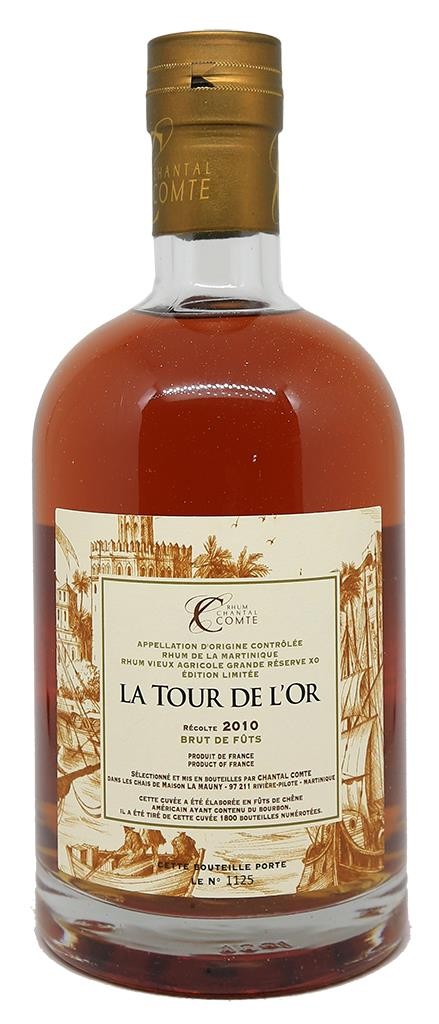 LA MAUNY - le 62, rhum blanc agricole AOC 1L 62° - Martinique