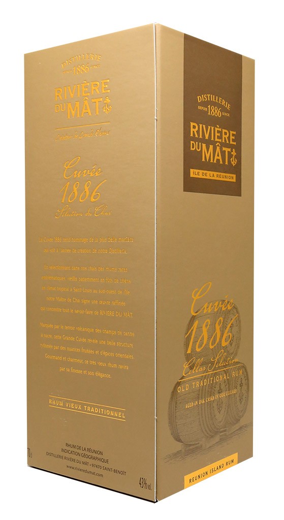 Rhum Vieux RIVIÈRE DU MAT Cuvée 1886 Réunion - Christian de Montaguère