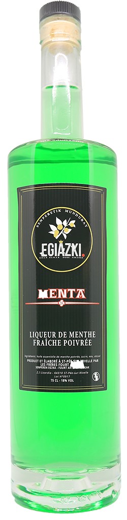 acheter Menta liqueur de menthe fraiche basque Egiazki