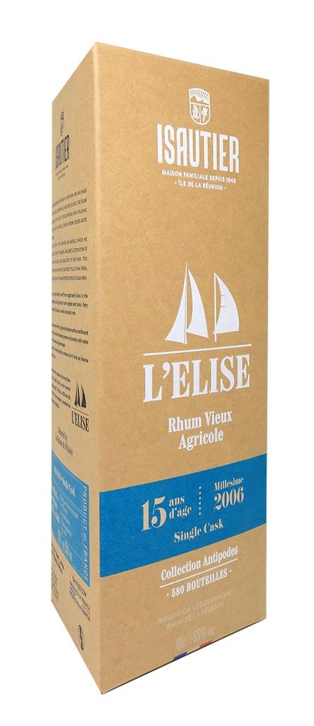 Rhum Blanc agricole de la Réunion 55% - Isautier - 1L