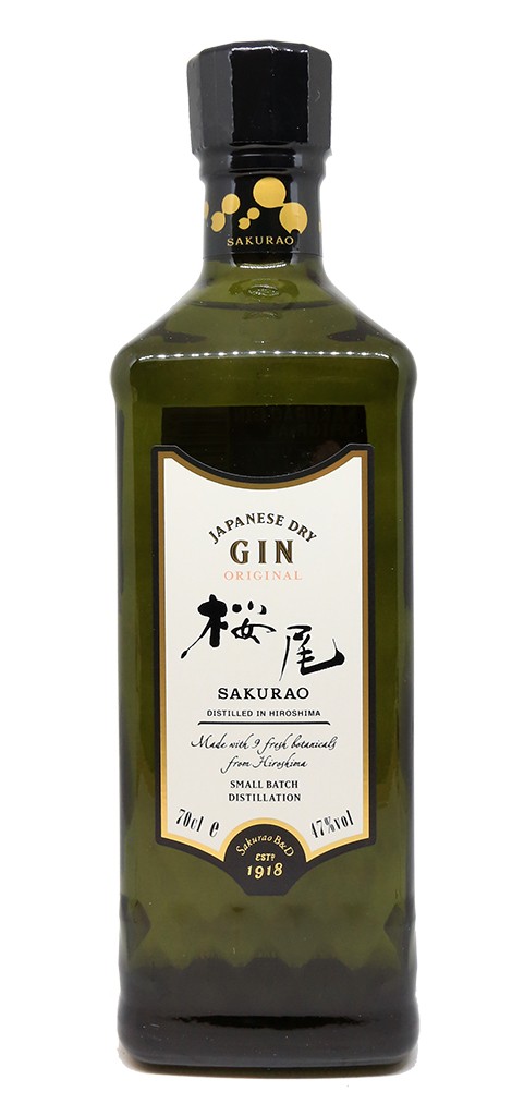 Gin Japonais-Sakurao - Gin Japonais - Original - 47% - Clos des Millésimes  : Achat vins, Caviste en ligne, vieux millésimes