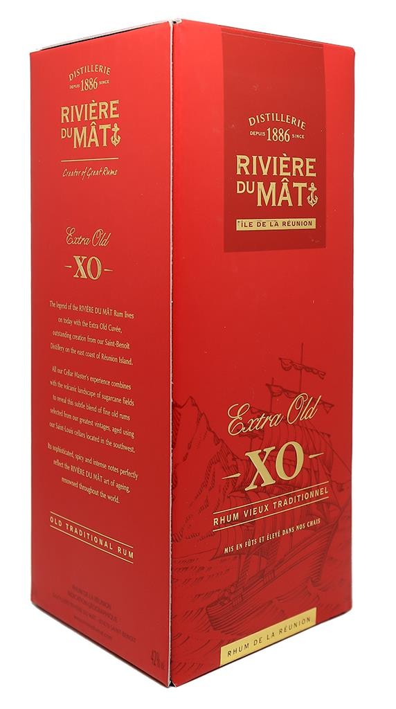 Rhum Agricole (pure cane juice)-RIVIERE DU MAT - XO - 42% - Clos des  Millésimes - Rare wines and great vintages