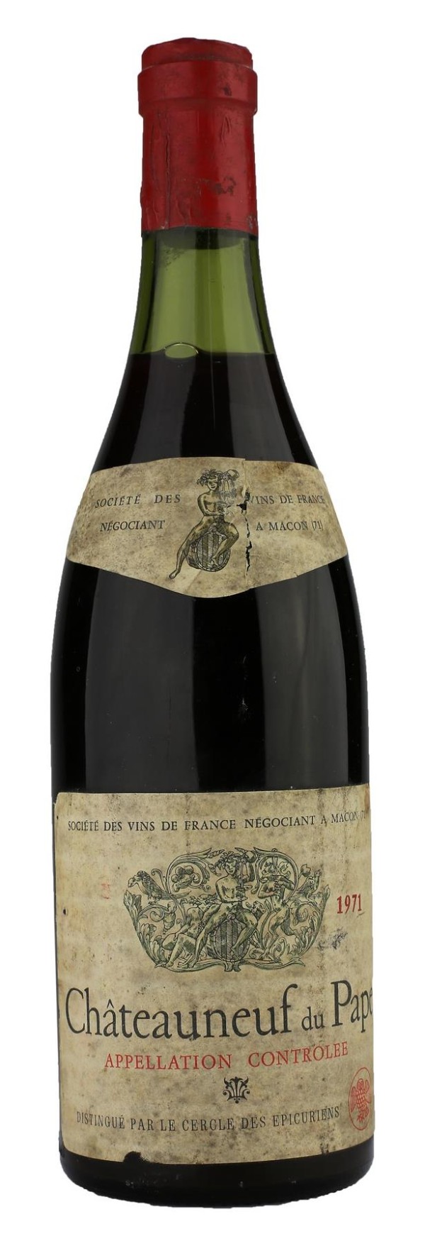 Chateauneuf du pape-CHATEAUNEUF DU PAPE - Französische Weinfirma 1971