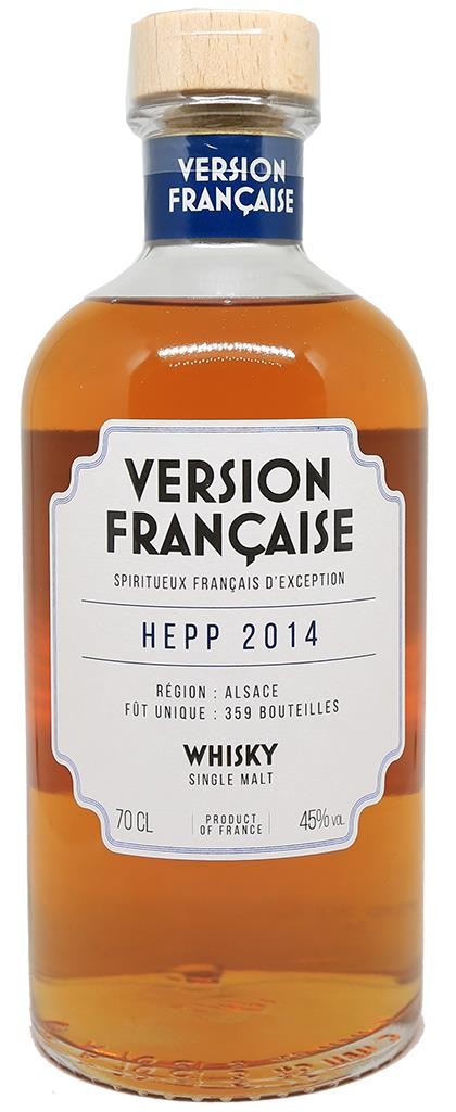 OUISKI Hepp Single Malt - Whisky Français Alsacien - 40%