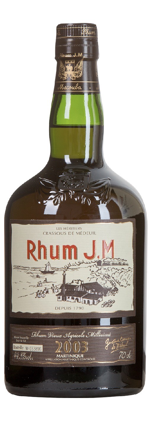 RHUM JM - Rhum Hors d'âge - 10 ans - 44.8% 2003