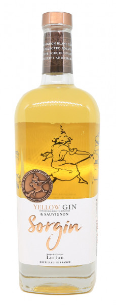 French Gin-SORGIN - Yellow - Gin élevé 6 mois en barriques - 41,4