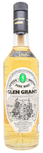 photo Glen Grant 5 Ans Millésime 1981
