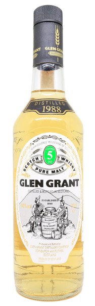 photo Glen Grant 5 Ans Millésime 1988