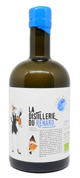 photo la Distillerie du Renard Lune Bleue Eau-de-Vie de Vin Façon Gin Bio