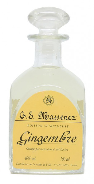 image du vin Distillerie Massenez Eau de Vie de Gingembre Carafe