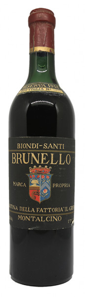 vue du vin Brunello di Montalcino Docg Riserva Biondi-Santi Tenuta Greppo