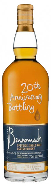 Whisky BENROMACH - 20th anniversary - Vintage 1998 - 56.2% Good