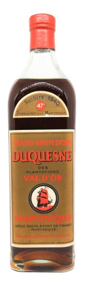 photo Duquesne Grand Rhum Doré des Plantations du Val d'or de la Martinique 1940 47