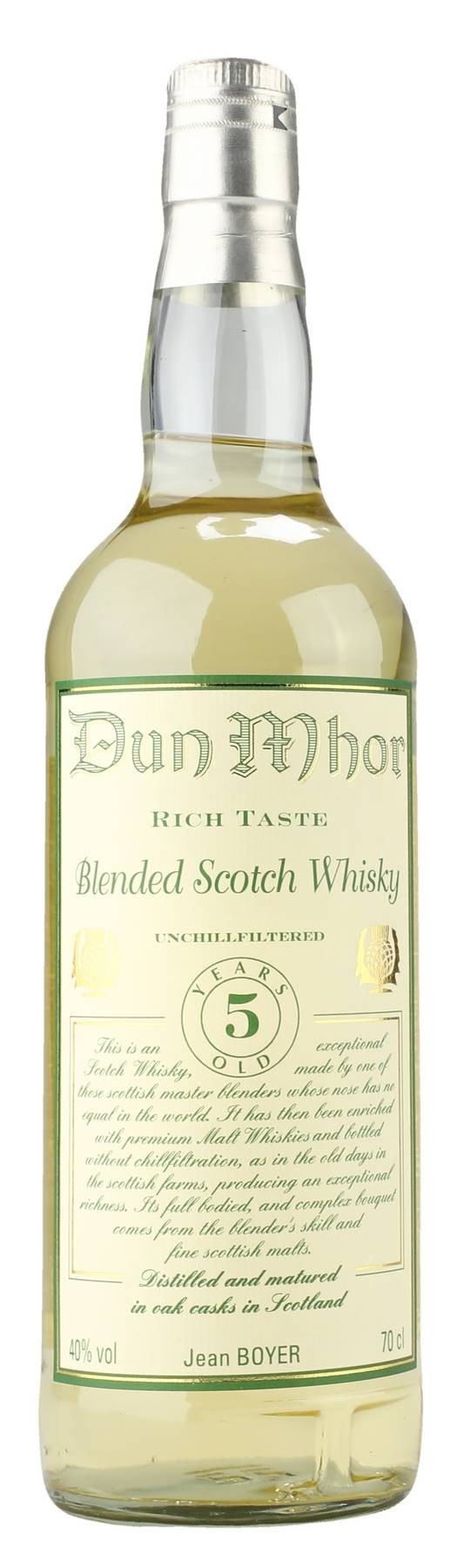 Whisky Blended Dun Mhor - 5 ans d'âge - 40%