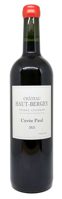 bouteille vin rouge, Château Haut-Bergey, Cuvée Paul, Bordeaux, Pessac-Léognan, vin biodynamique, vin bio