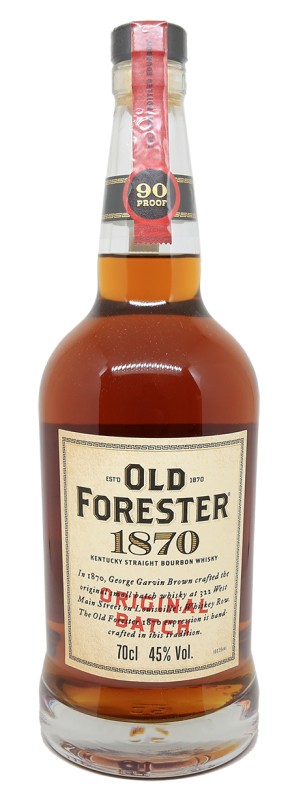 bouteille Old Forester 1870, bourbon américain, whiskey premium, Kentucky, Whiskey Row