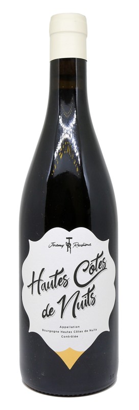 Bouteille Domaine Jérémy Recchione, Hautes Côtes de Nuits Rouge 2023, vin rouge Bourgogne, Pinot Noir, terroir bourguignon