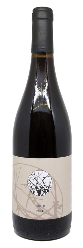 Bouteille Clos de la Barthassade Pur C 2024, Cinsault 100%, vignoble biodynamique, Terrasses du Larzac, terroir calcaire, vin naturel