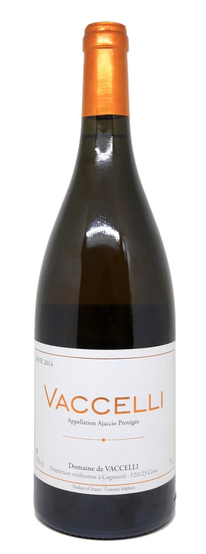 Bouteille de Vaccelli Rosé 2014, rosé de garde, vin corse rare, vin évolué, Domaine de Vaccelli, vin haut de gamme