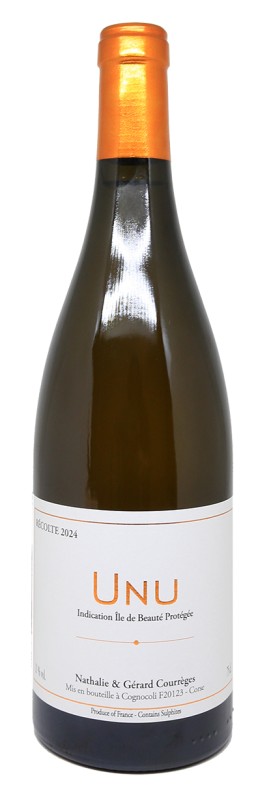 Bouteille Unu Rosé 2024, rosé corse bio, vin haut de gamme, Domaine de Vaccelli, Cinsault, Grenache