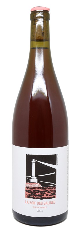 bouteille Mas Mellet La Soif des Salines Rosé 2024, robe rosée pâle