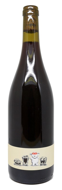 Bouteille de vin rouge Xouton Rouge 2023, Domaine Loïc Mahé, vin bio, Cabernet Franc, Grolleau, Loire, vin élevé en cuve
