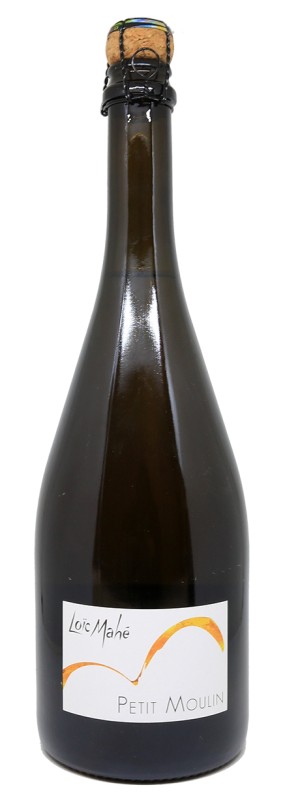 Bouteille de Petit Moulin Brut Nature, Loïc Mahé, vin effervescent bio, Chenin Blanc, méthode traditionnelle, Loire, sans dosage