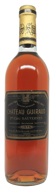 GUIRAUD SAUTERNES 1976 ACHAT PAS CHER GRAND MILLESIMES MEILLEUR PRIX AVIS BON CAVISTE BORDEAUX