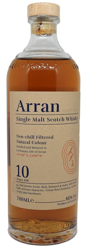 Scottish Whisky-ARRAN - 10 ans - 46% - Clos des Millésimes - Rare wines and  great vintages